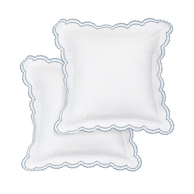 Berrada Double Scalloped 100% Cotton Sham