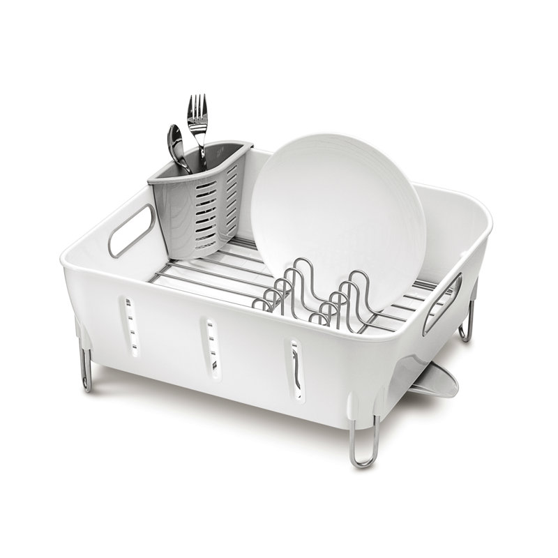 Simplehuman Compact Dishrack, White