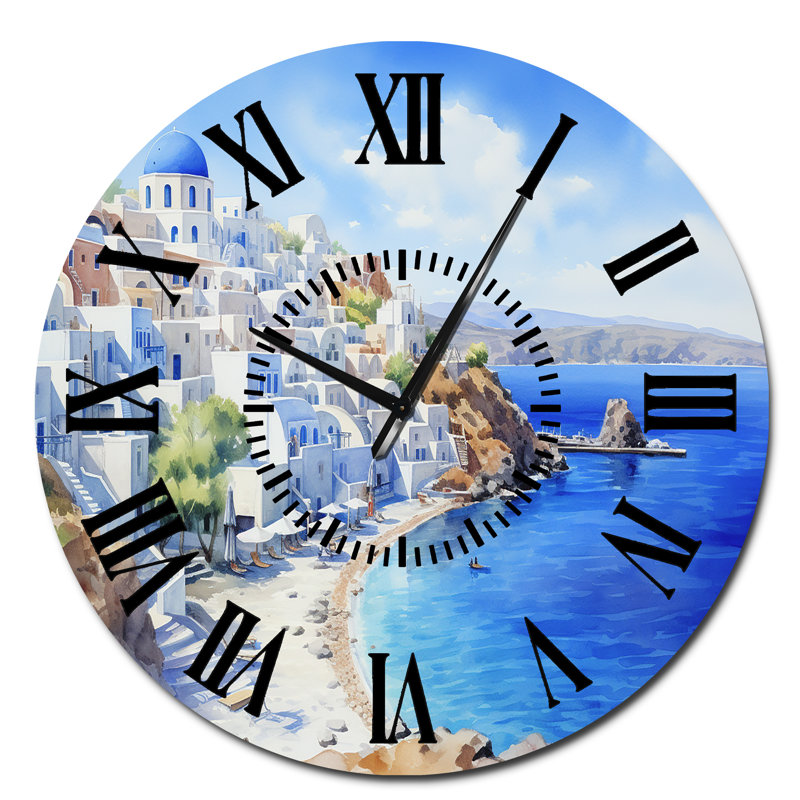 Horloge murale Santorini, Surdimensionné