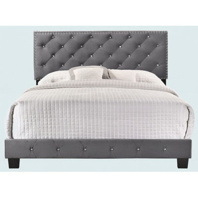 Transitional Gray Full Bed With Storage