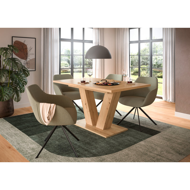 Tavaris Oak Dining Table, Oak Wood