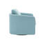 Chaises d'appoint, fauteuil pivotant surdimensionné à 360 degrés (assise: P 16,69 po x l 25,98 po), chaises de lecture modernes et confortables pour le salon avec base en métal, tissu performance en bleu sarcelle-1620328754