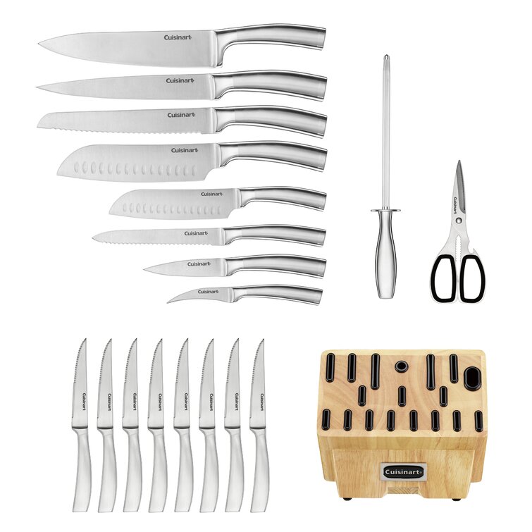 Cuisinart Normandy 19-Piece Stainless Steel Cutlery Block Set