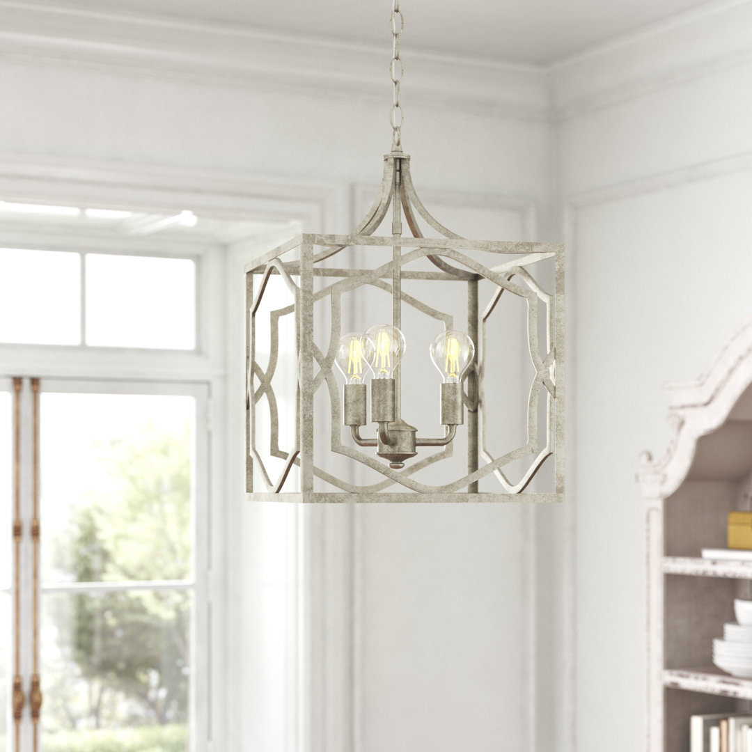 Destrey 3 - Light Lantern Square Pendant Willa Arlo™ Interiors