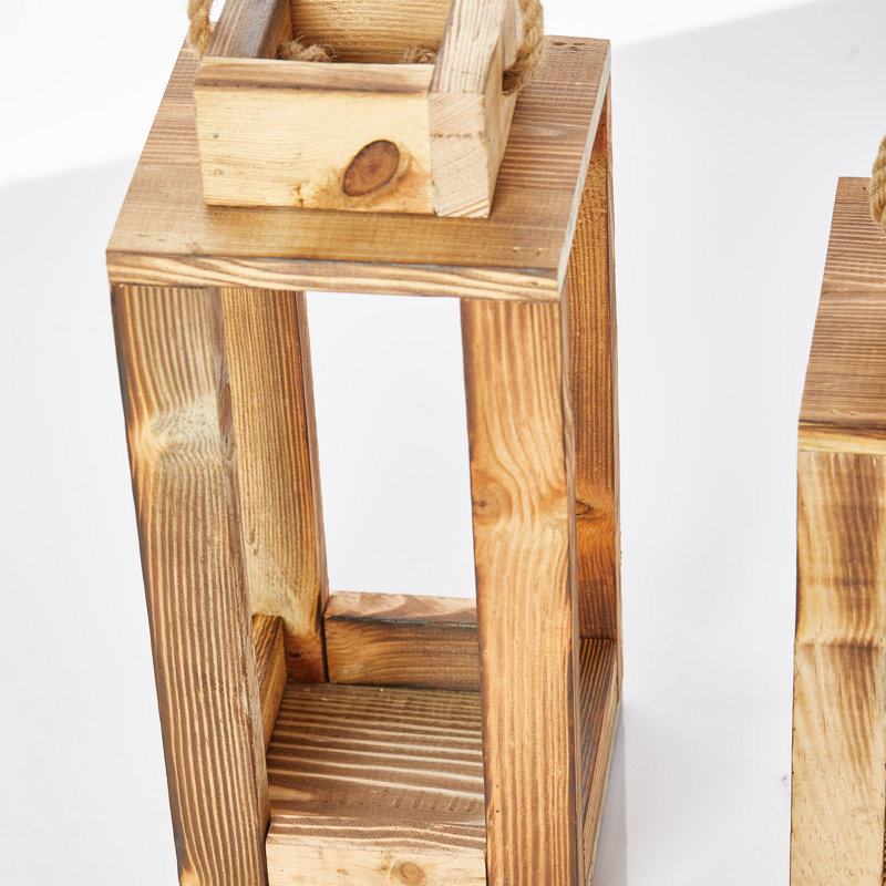 Wood Tabletop Candlestick