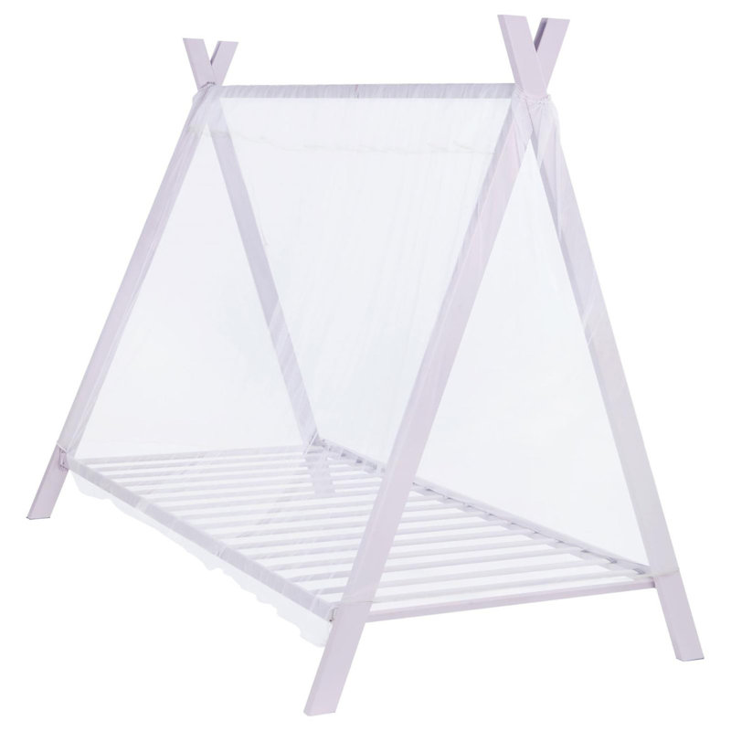 Lit tente rose simple