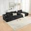 Canapé modulaire 108 po en forme de L en chenille avec porte-gobelets, poches latérales et sans assemblage-132660930