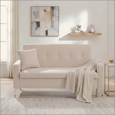 Double Sofa with Storage, Practical Stylish Couch for Living Room Apartment Home Office