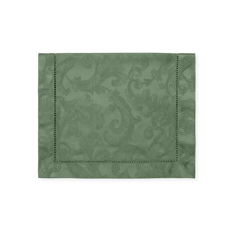 Acanthus Handmade Floral Table Runnner, 108" L x 15" W, Sage