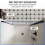 34"-35 3/8" W x 72" H Frameless Shower Door, Pivot Shower Glass Doors with 1/4" (6mm) Clear SGCC Tempered Glass, Matte Black Swing Shower door out of Plumb Adjustability-98118935
