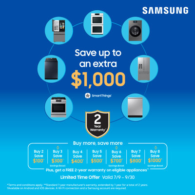 Samsung 18 cu. ft. Smart Counter Depth 3-Door French Door Refrigerator