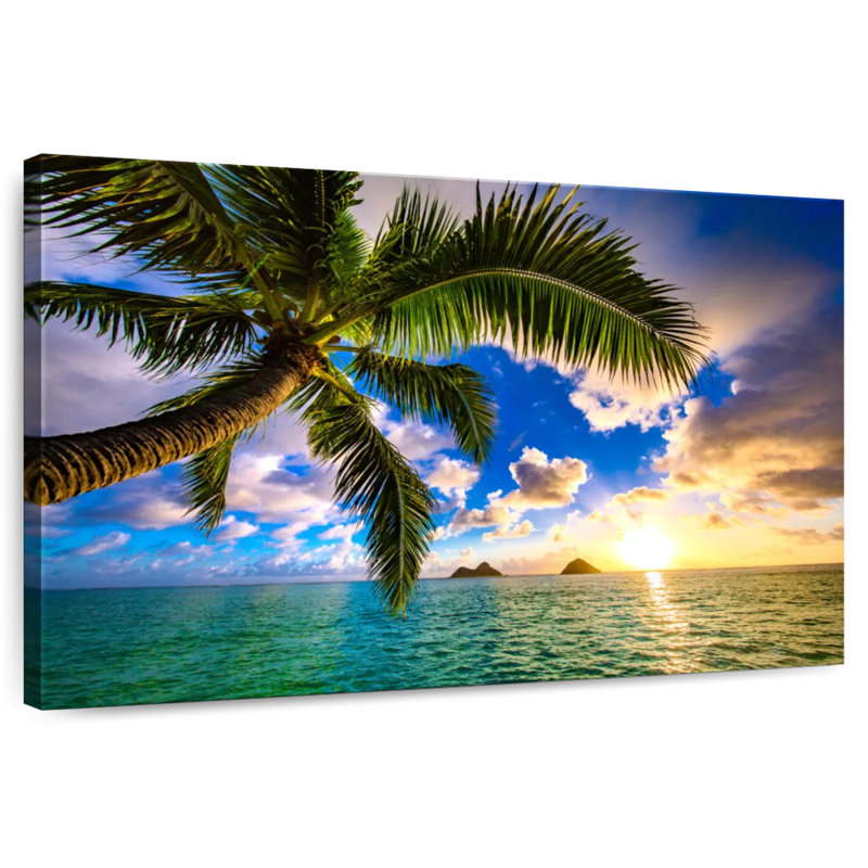 Gillard Lanikai Hawaiian Sunrise, H 32 po x l 48 po