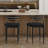 Velora 25.8" H Upholstered Counter Stool with Metal Frame (Set of 2)-122607913