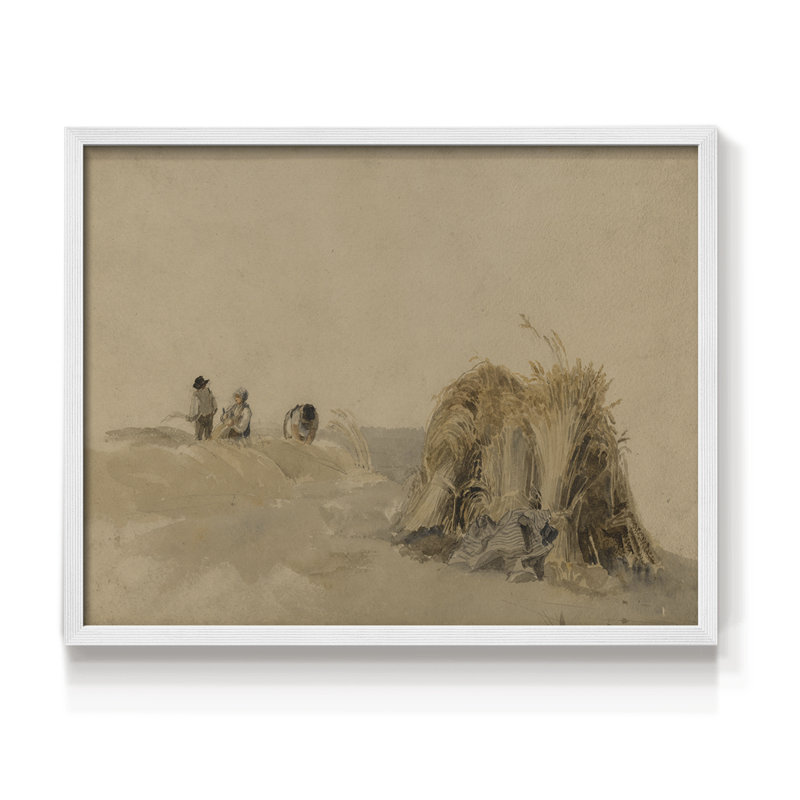 Paysages rétro-DCxxxv-reproduction encadrée - réversible, H 8 po x l 10 po, Blanc