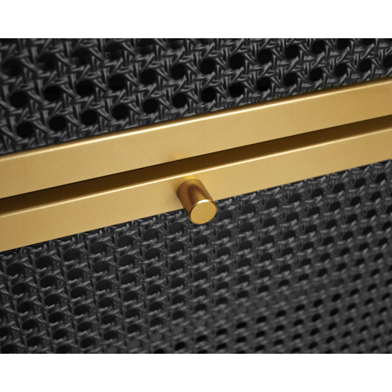 3 Metal Door Shoe Rack, Black