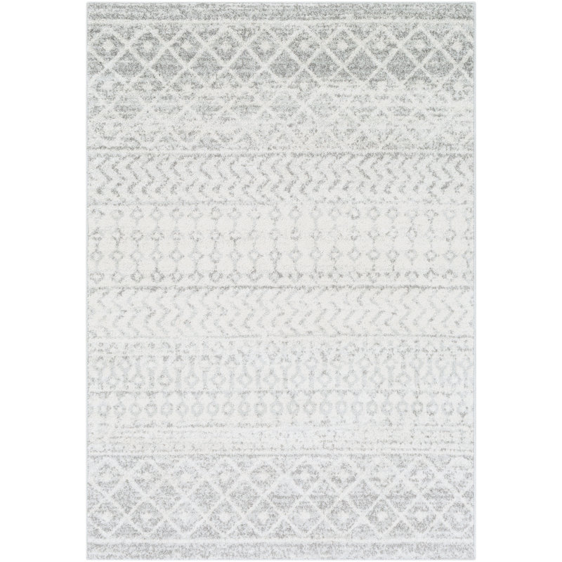 Reid Grey Area Rug, Rectangle 80 x 150 cm