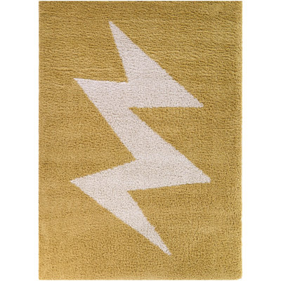 Faraday Rectangle Abstract Polypropylene Plastic Rug