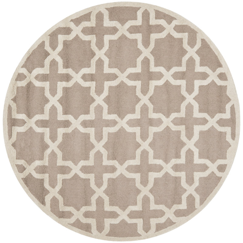 Tapis en laine touffeté à la main igna, Rond 10 pi