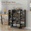 Garde-manger autoportant de 41 po - portes doubles, étagères totales à 17 niveaux (12 portes + 5 intérieures) et tablettes réglables-396611368