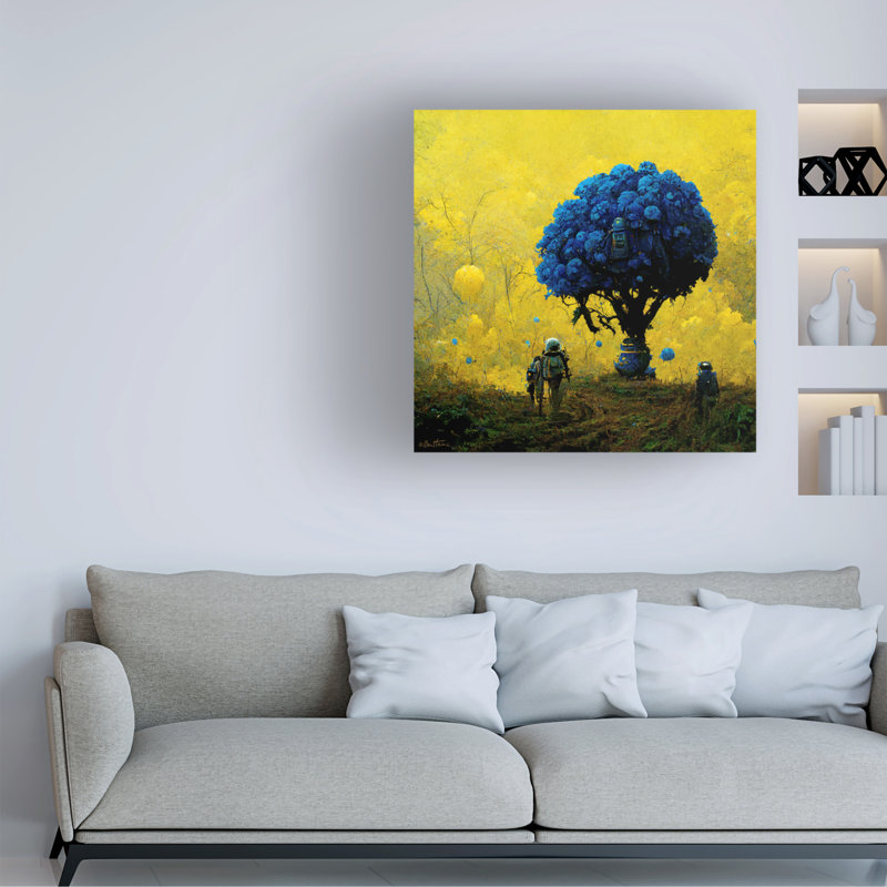 Art sur toile «bol bleu, Ben Heine», H 14 po x l 14 po