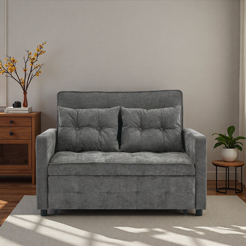 Canapé-lit convertible 3 en 1 Sleeper Chair, Gris