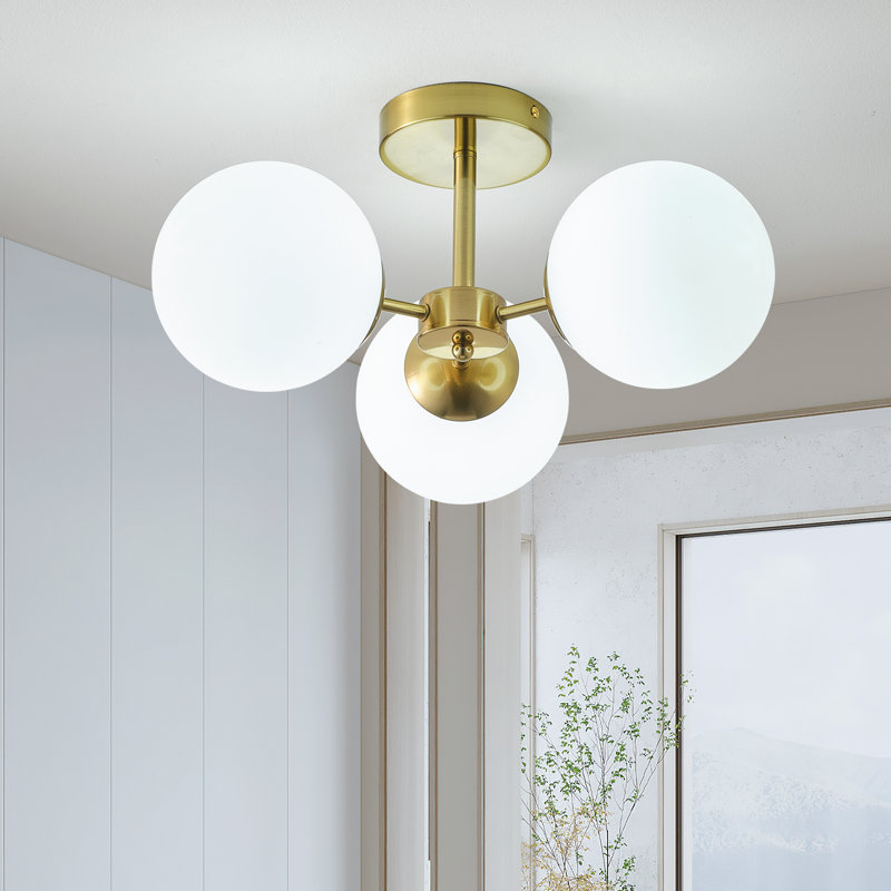 Plafonnier semi-encastré 3 lumières Bradwell