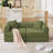 Modular Couch Sofa Bed For Apartment,Convertible Sofa Bed,Fixed-Shape Frame & Removable Armrests,Folding Mattress Couch For Small Spaces ,No Assembly ,Corduroy-2053554603