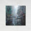 «Montreal Turquoise Rain» par Mark Lague - peinture sur métal sans cadre-65981880