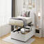 Lit plateforme tapissier Teddy-229609573