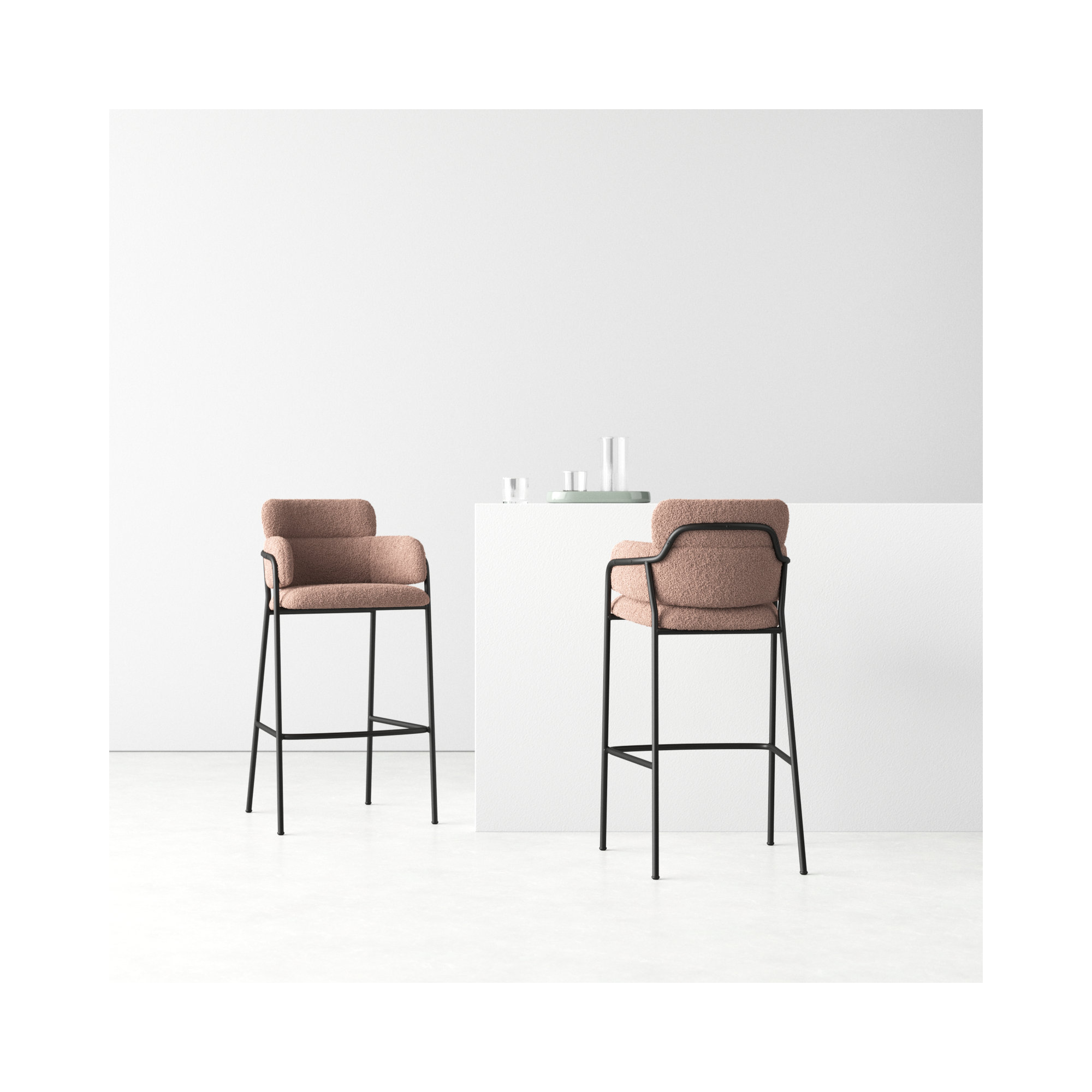Kidman Bar & Counter Stool, Brown, Bar Stool (29.9" Seat Height)