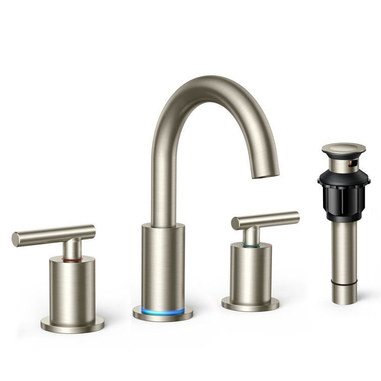 Celestine Widespread 2-handle Bathroom Faucet with Drain Assembly