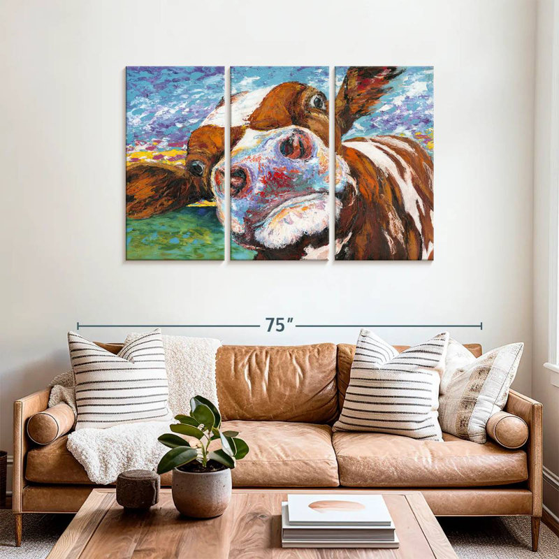 Curious Cow I, 36" H x 57" W