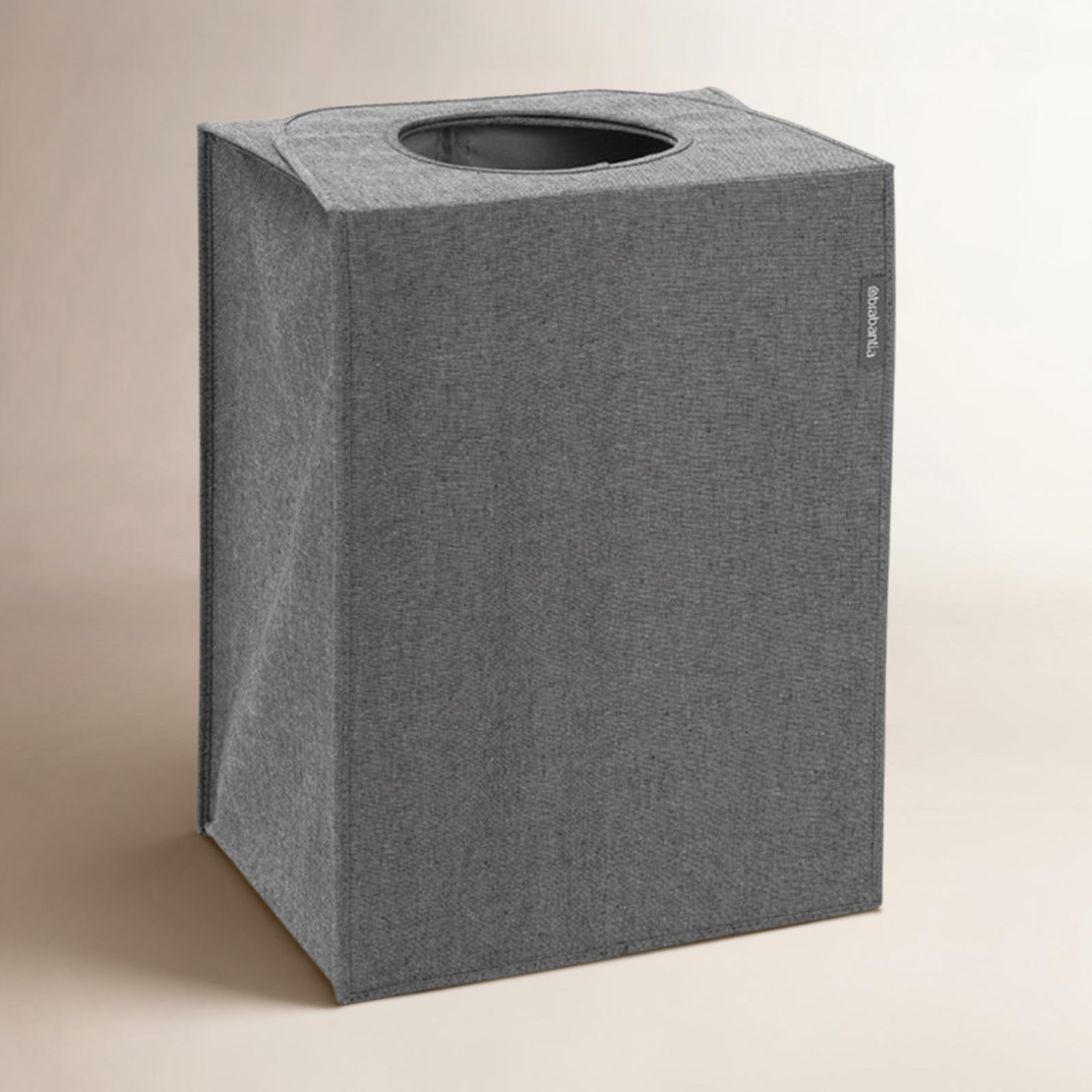 Brabantia 14.5 Gallon Foldable Laundry Hamper, Pepper Black