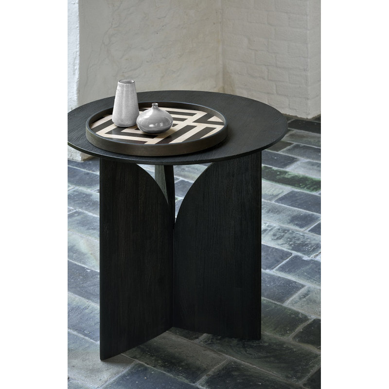 Fin Solid Wood End Table
