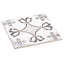 Grille de 8 po Iaraelle Ankara Carreau en porcelaine mat à motif Encaustic