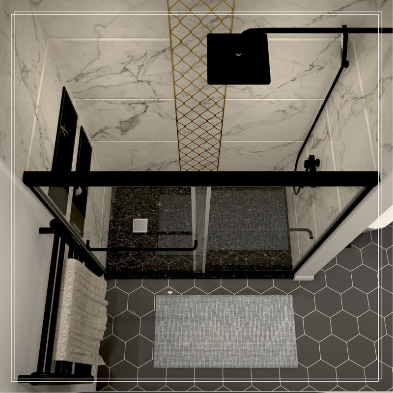 SHOWER DOORS DOUBLE SLIDING DOOR