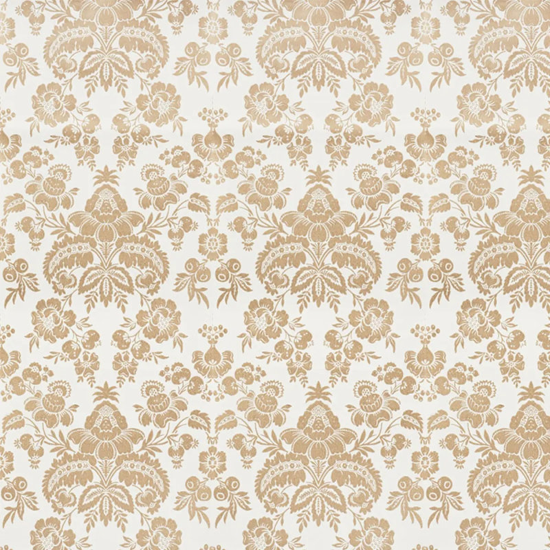 Simone Damask Wallpaper, Gold