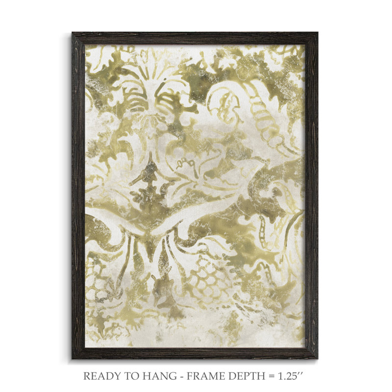 « antique tile ii » par paul cezanne-image-cadre de dessin, H 38 po x l 28 po x P 1,25 po, Toile avec encadrement ébène