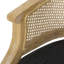 Chaise d'appoint rembourrée gris anthracite avec structure en bois et pieds courbés en bois d'hévéa au design élégant-617602978