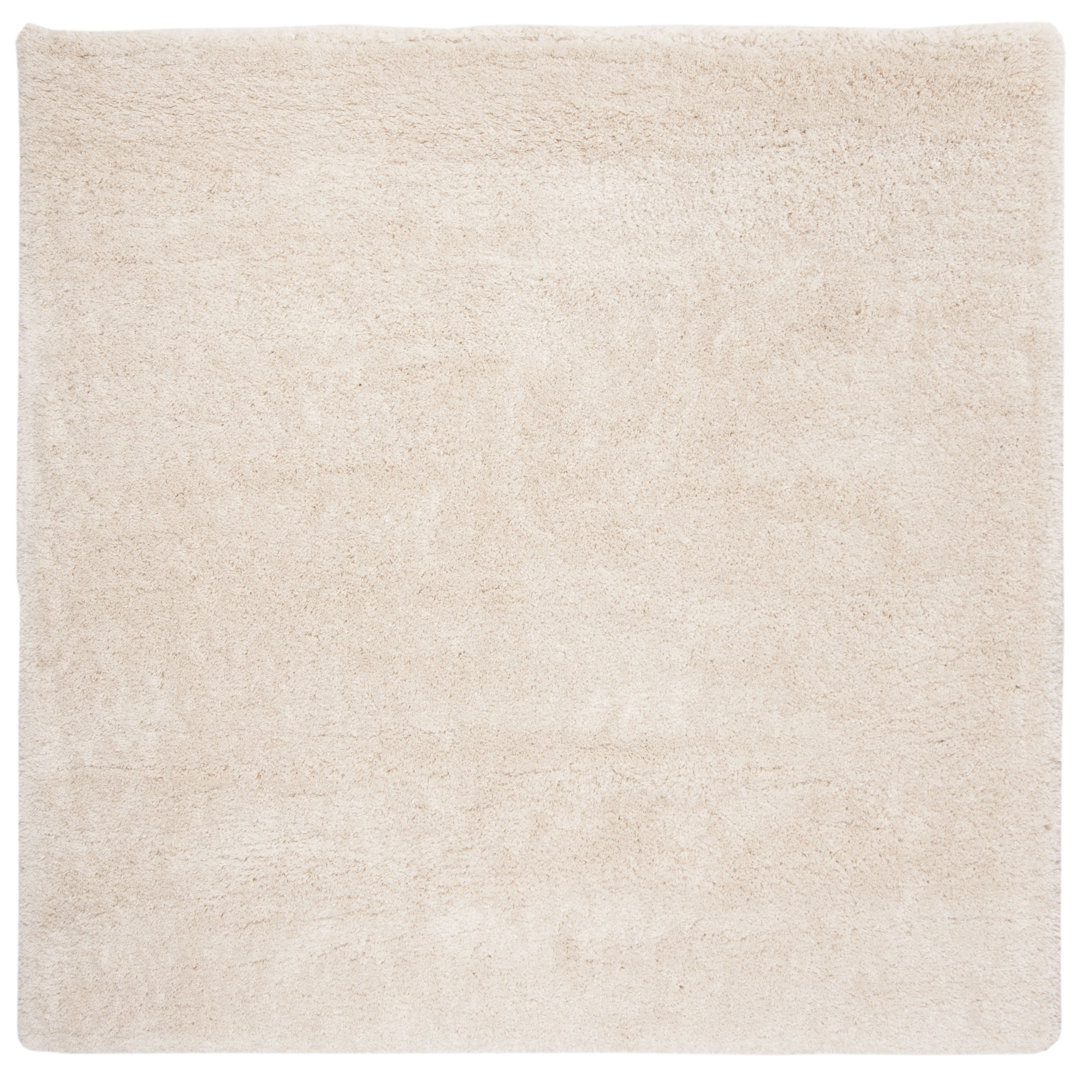 Jedidiah Royal Shag 300 P.P. Solid Color Rug in Beige Ebern Designs Rug 