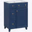 Meuble-lavabo 24 po avec lavabo en céramique et 2 tiroirs-125539419
