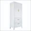 Grande armoire 71 po en métal avec 2 tiroirs et tablette réglable