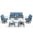 Tapasi Patio Conversation Set with Swivel Lounge Chairs-98250555-101781113