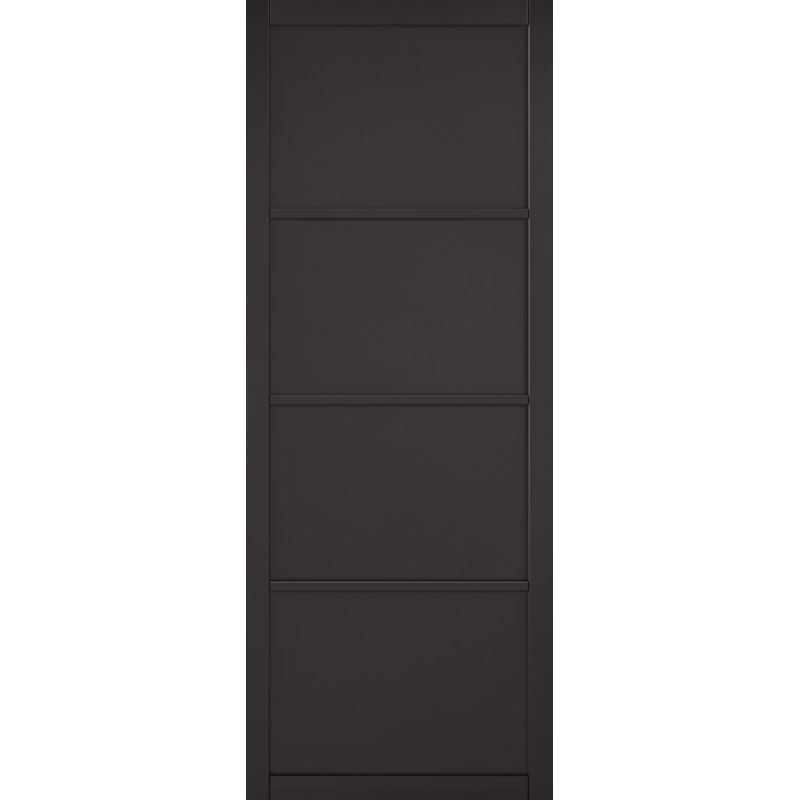 Soho 4P Black Internal Door, 198cm H x 61cm W x 3.5cm D
