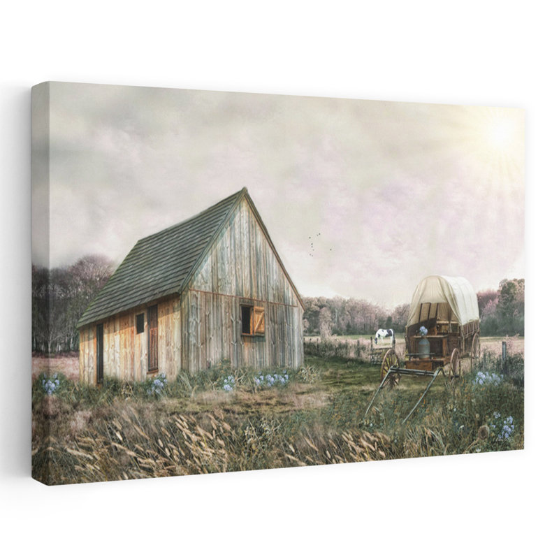 Art mural Homestead Haven, H 40 po x l 60 po
