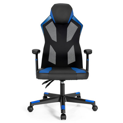 Inbox Zero Adjustable Ergonomic Faux Leather Swiveling PC & Racing Game Chair