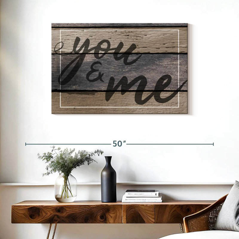 Panneau mural "You And Me", H 24 po x l 36 po
