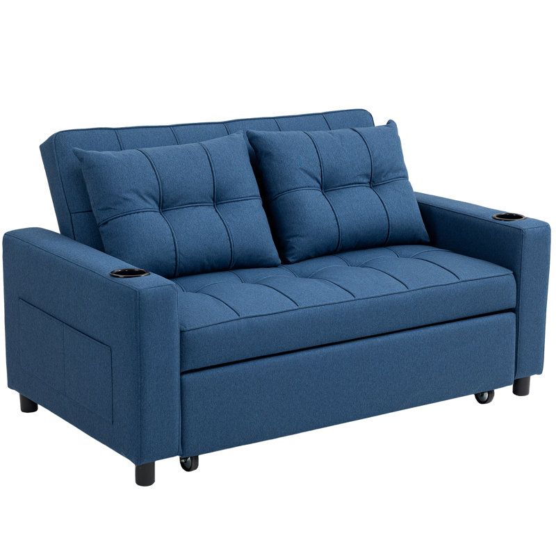 Sherrey 2 Seater Sofa Bed, Dark Blue