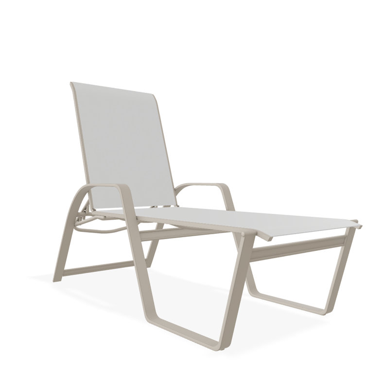 Holna Outdoor Rust-Resistant Metal Chaise Lounge