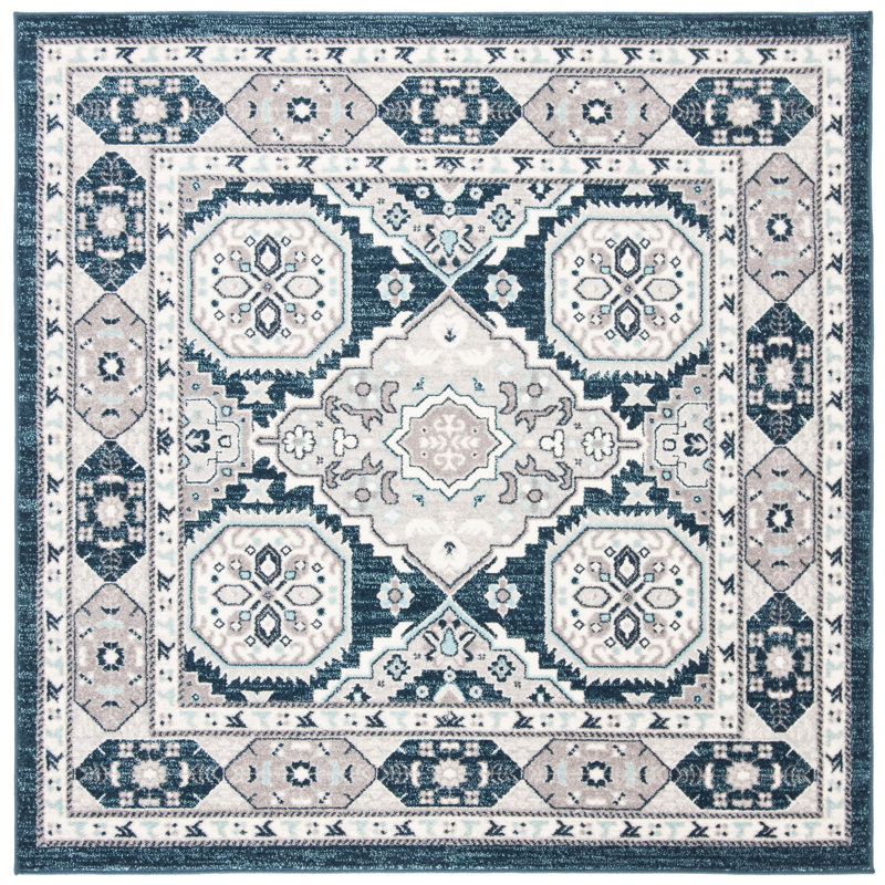 Gutierez Performance Oriental Rug, Square 6'7"